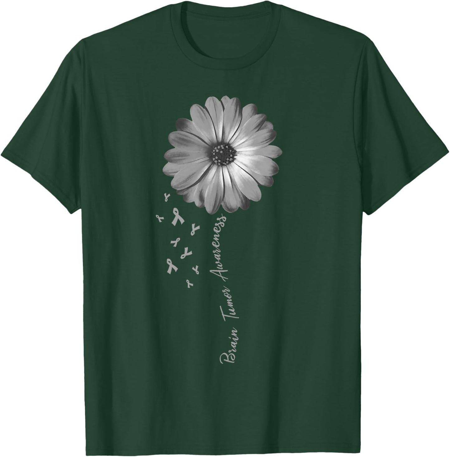 Daisy Flower Brain Tumor Awareness Gifts T-Shirt - T-Shirt | Forest