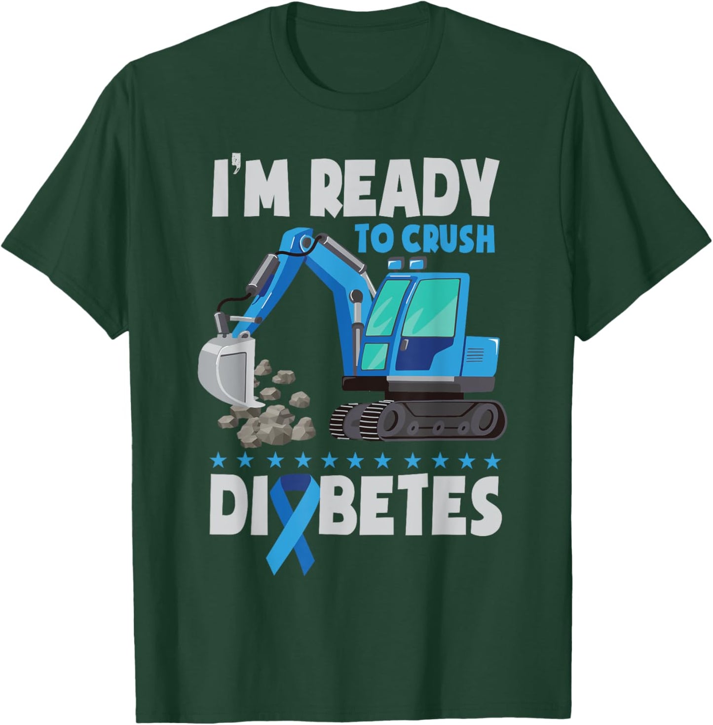 Diabetes Awareness Kids Diabetic Type 1 Diabetes T-Shirt - T-Shirt | Forest