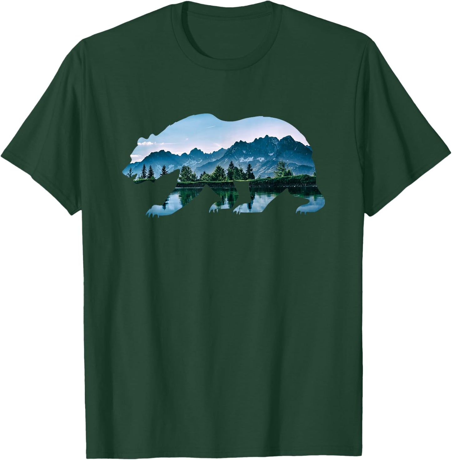 Bear Vintage National Park Bear Wildlife Mountains T-Shirt - T-Shirt | Forest