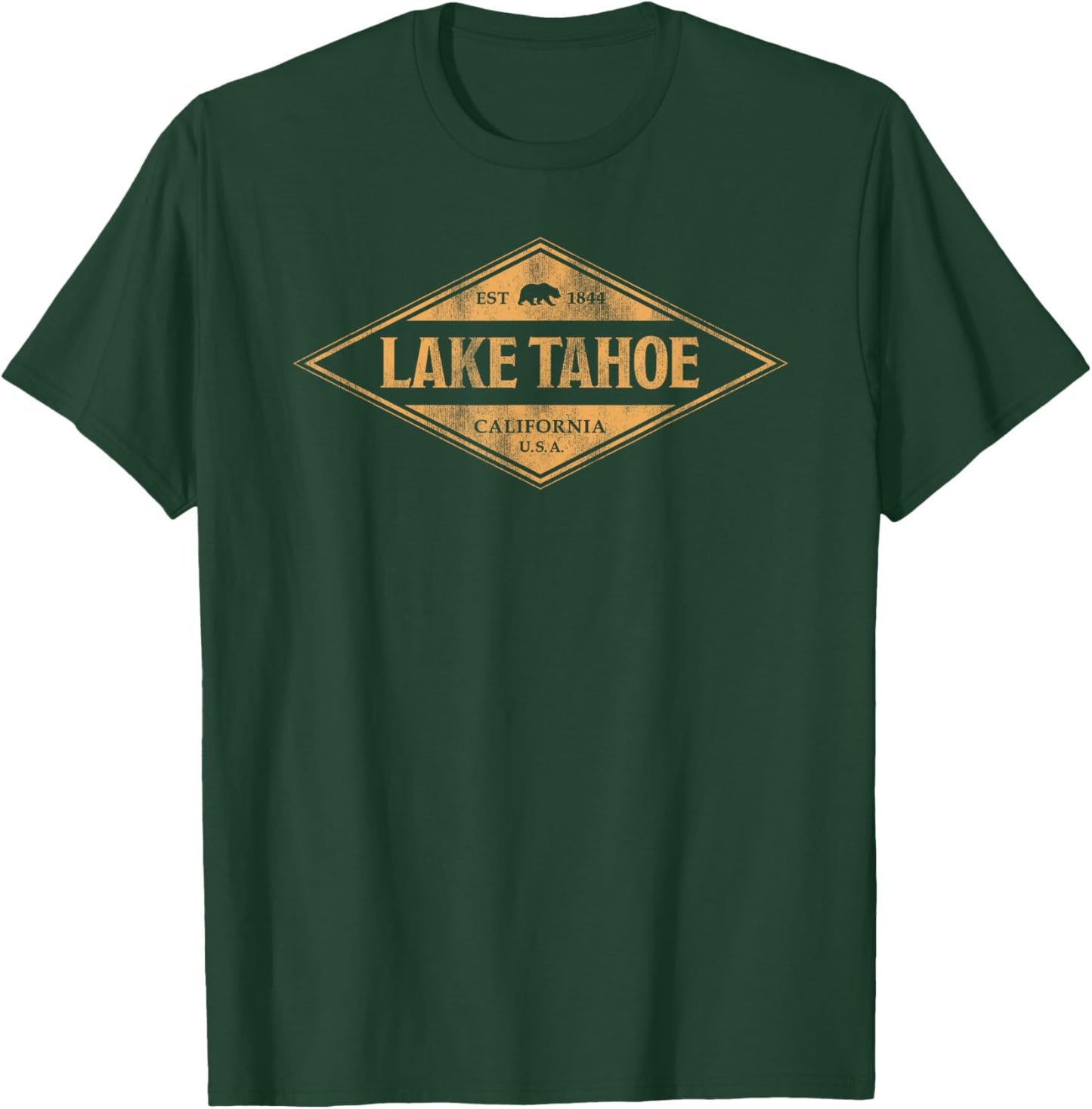 Vintage Lake Tahoe California Souvenir Retro T-Shirt - T-Shirt | Forest