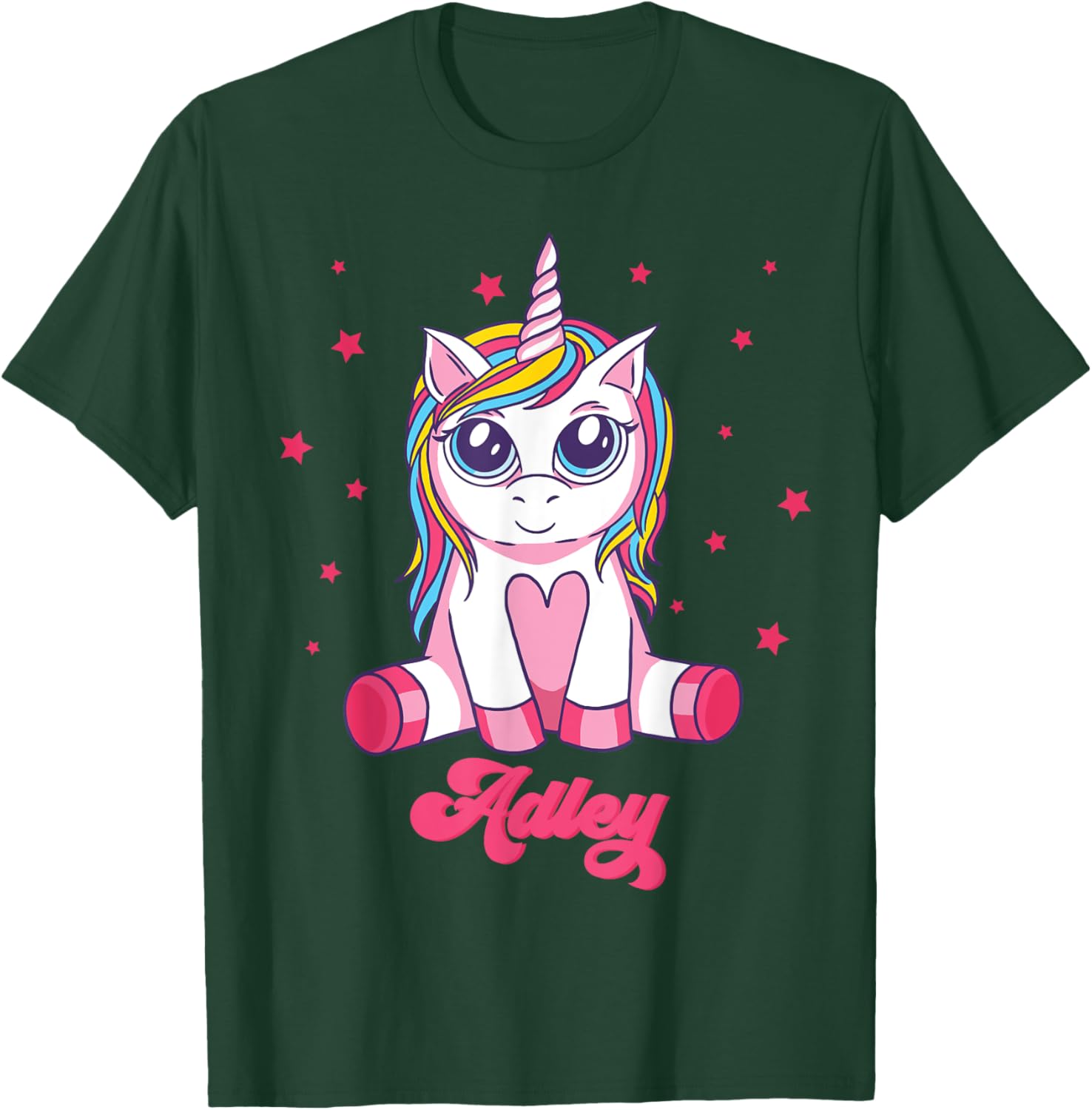 Adley Merch Unicorn Design T-Shirt - T-Shirt | Forest