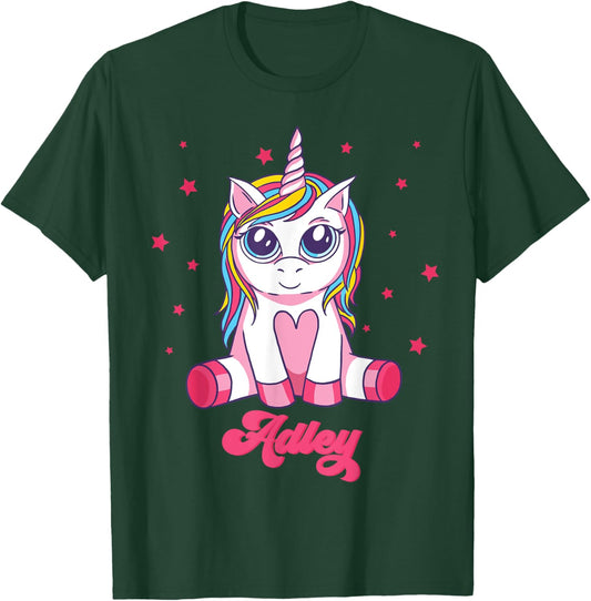 Adley Merch Unicorn Design T-Shirt - T-Shirt | Forest