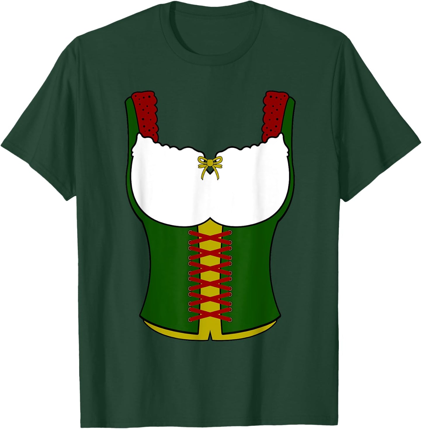 Dirndl Oktoberfest Blouse Dresses Women Costume T-Shirt - T-Shirt | Forest