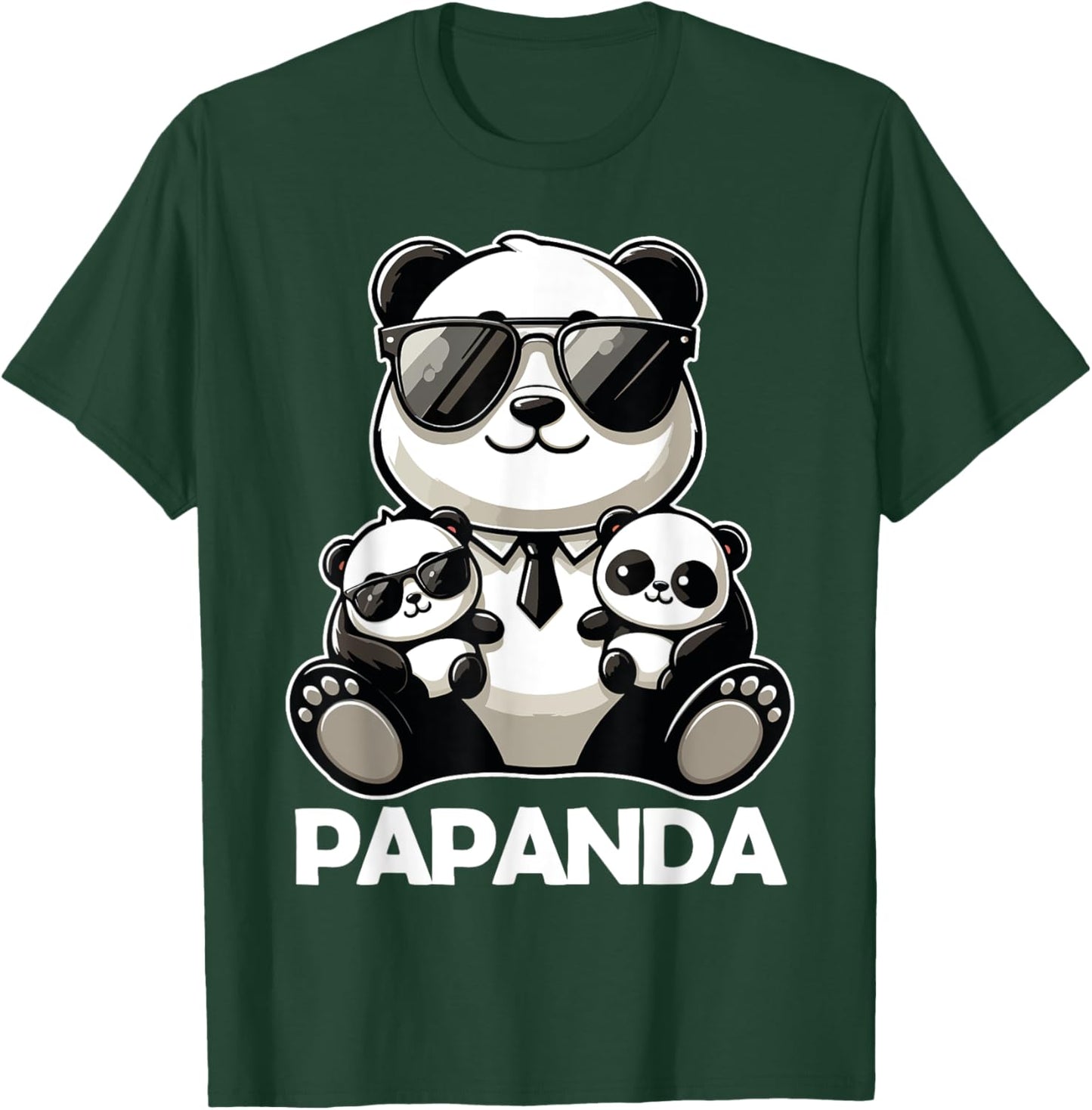 Funny Dad Papa Quotes for Father's Day Father Panda Papanda T-Shirt - T-Shirt | Forest