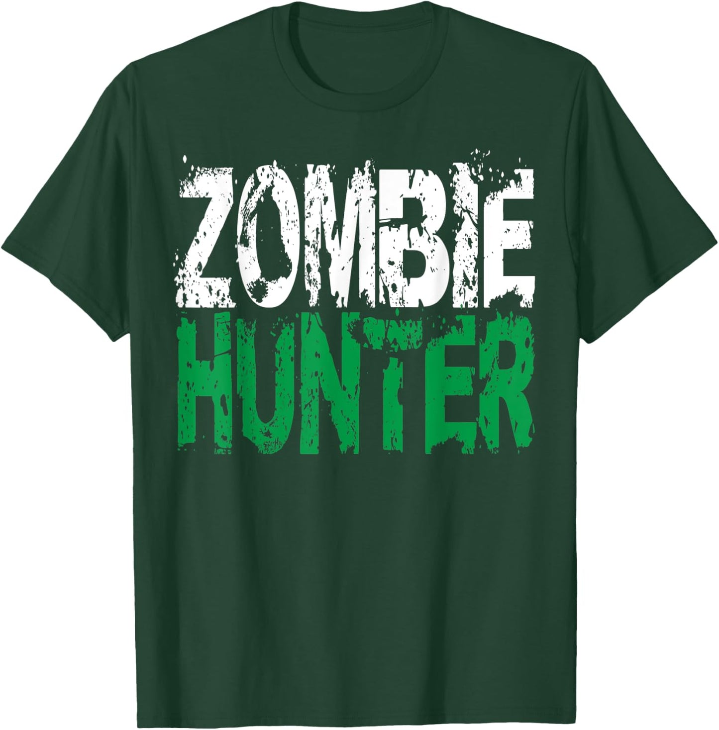 Halloween Zombie Hunter shirt Funny Party Gift Kids Boys T-Shirt - T-Shirt | Forest