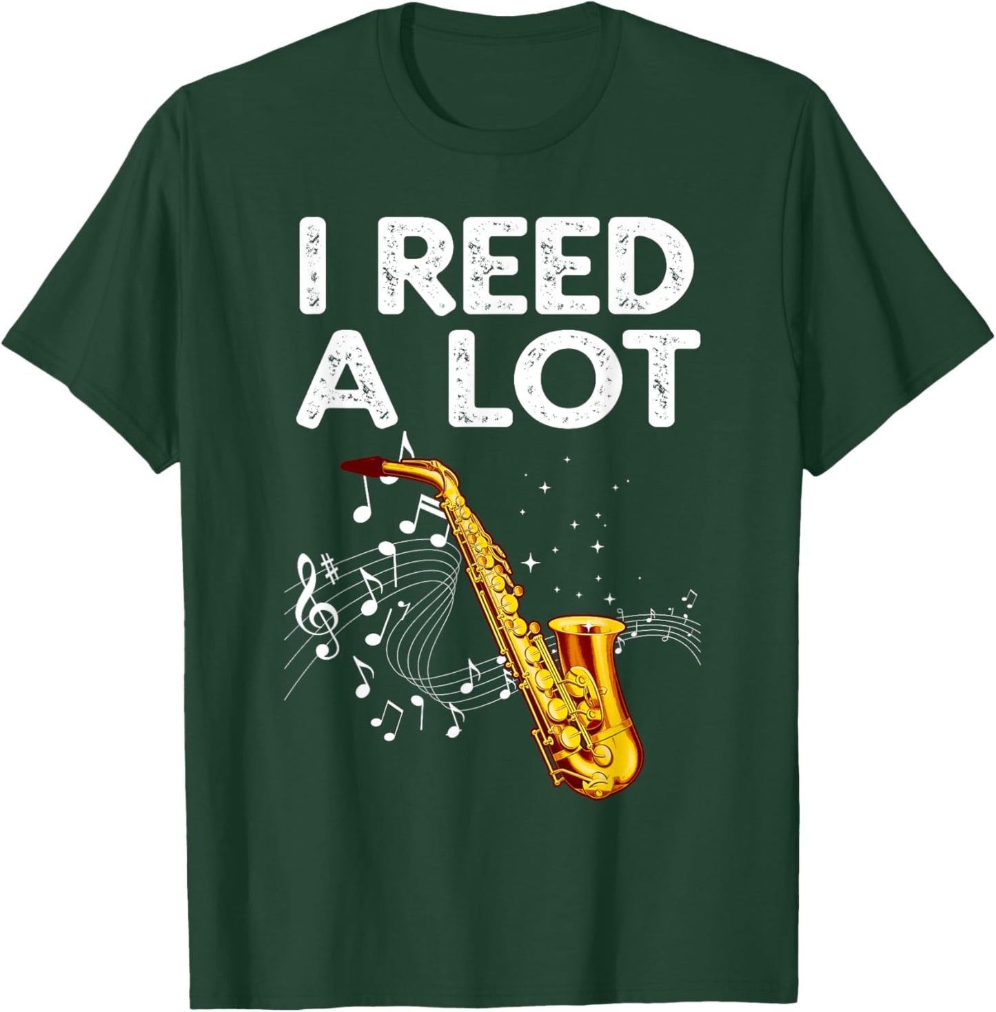 Funny Saxophone Design Women Tenor Saxophone Player T-Shirt - T-Shirt | Forest