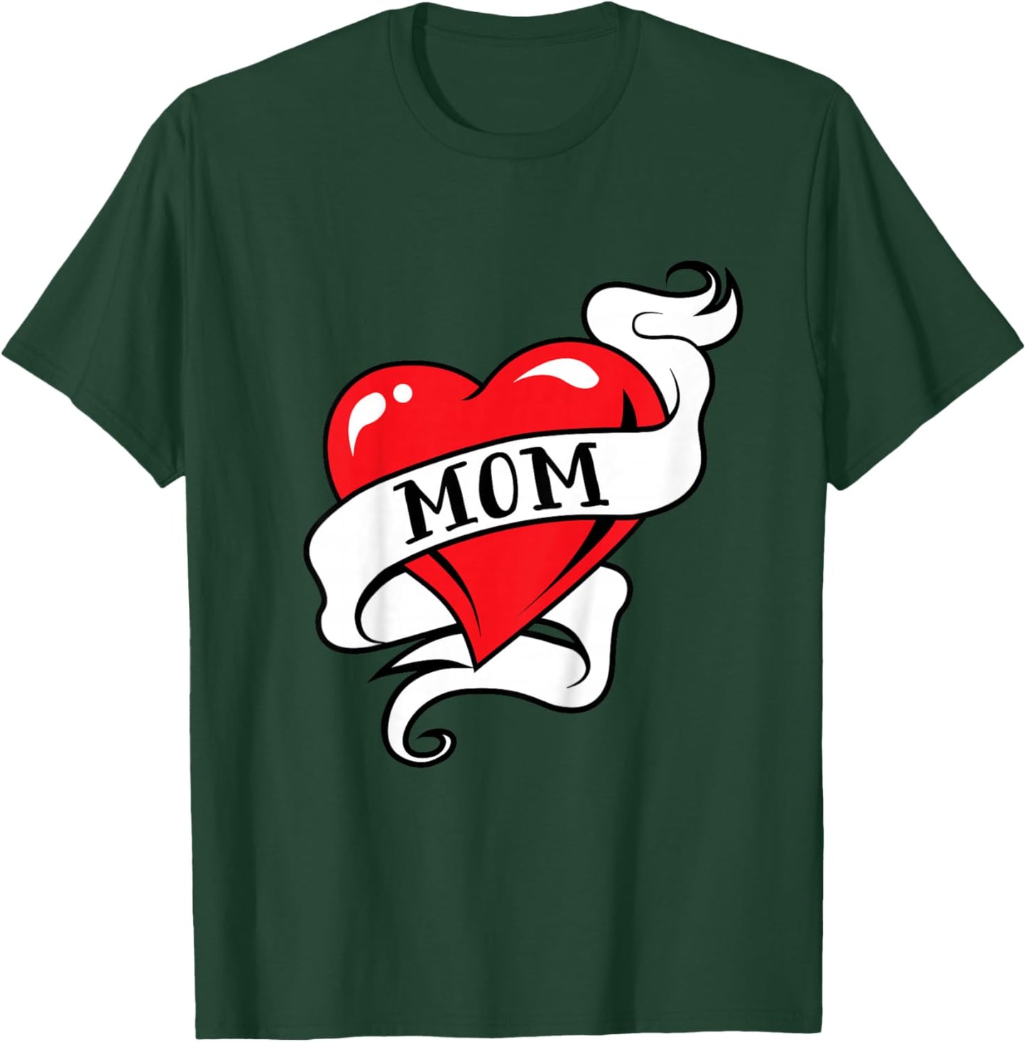Mom Heart Tattoo for Mother's Day Love Mom T-Shirt - T-Shirt | Forest