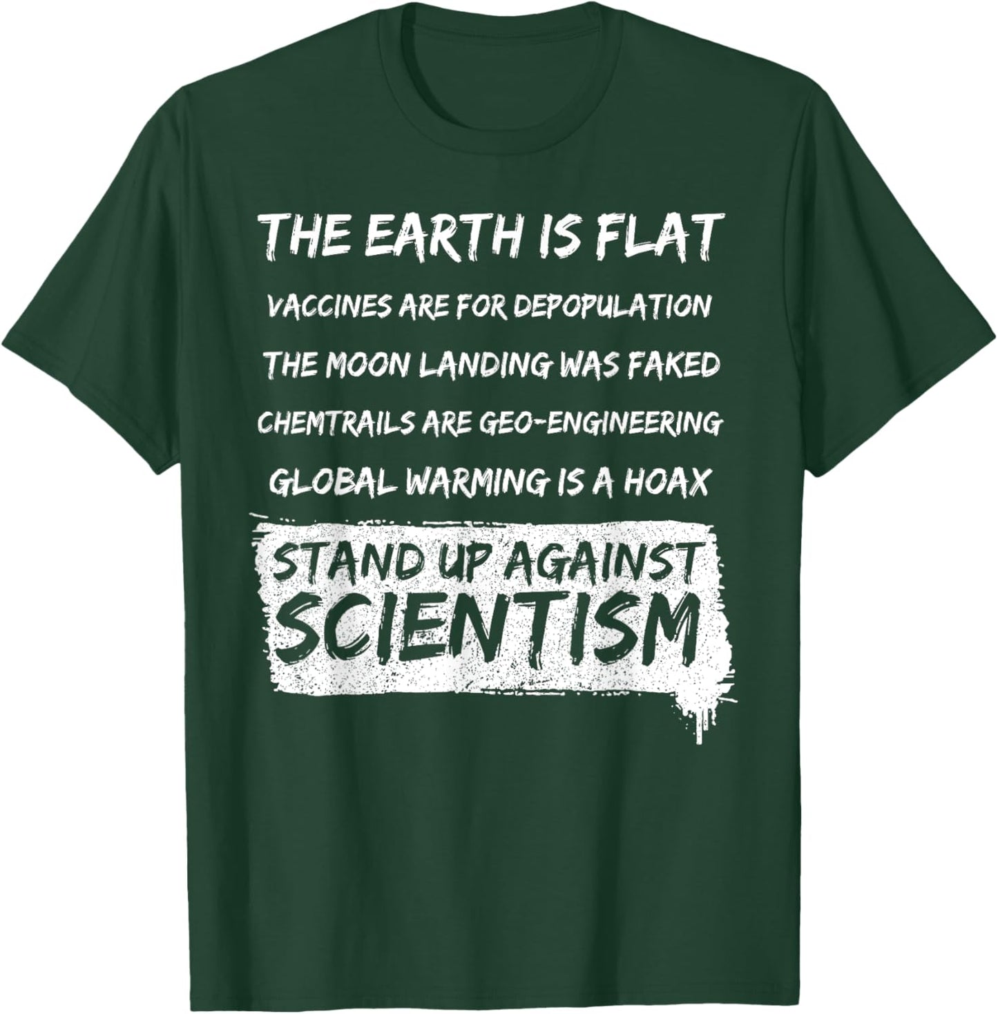 The Earth Is Flat Vaccines Are For Depopulation T-Shirt - T-Shirt | Forest