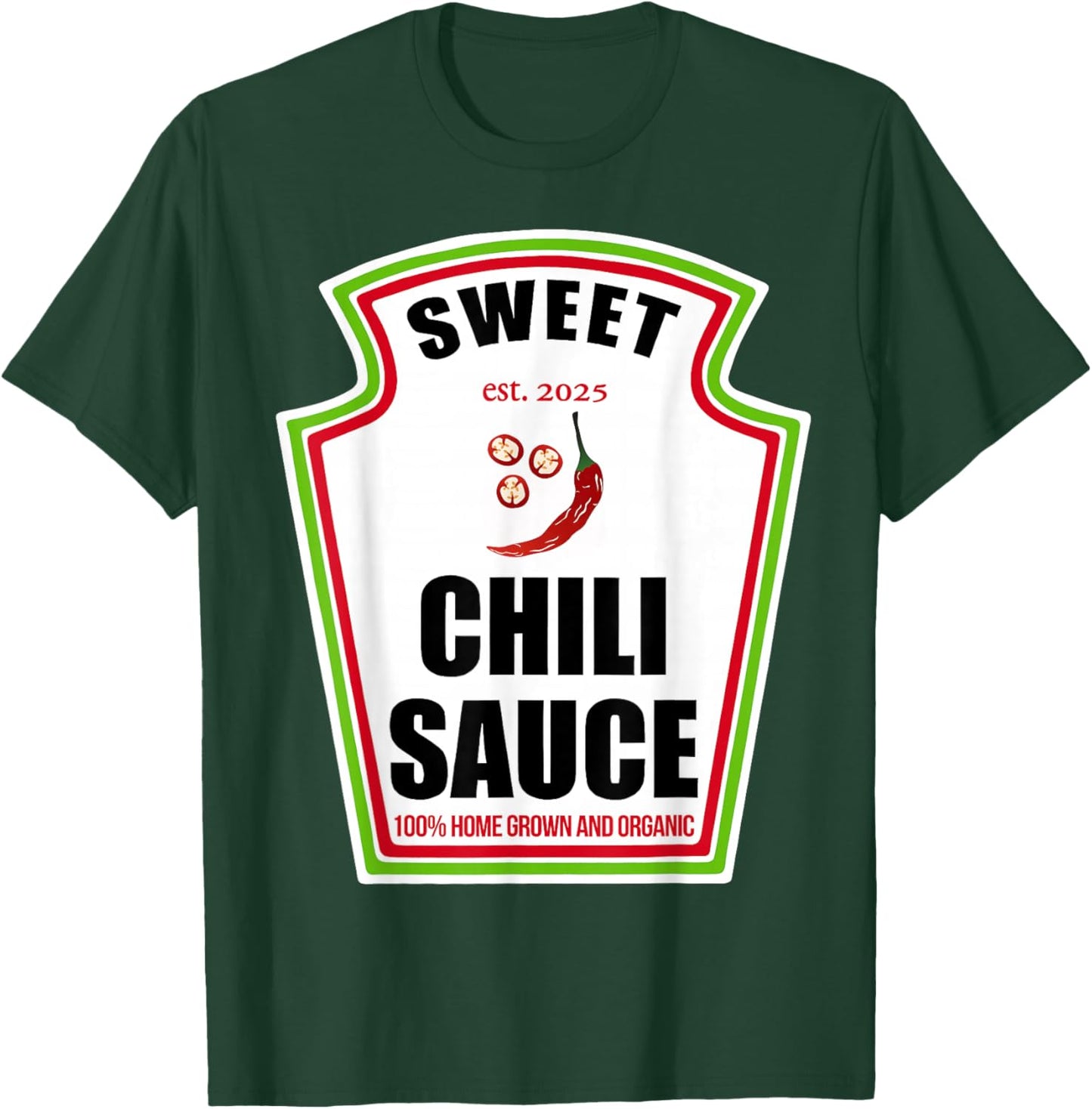 Sweet Chili Sauce Condiment Spice Costume Party Matching T-Shirt - T-Shirt | Forest