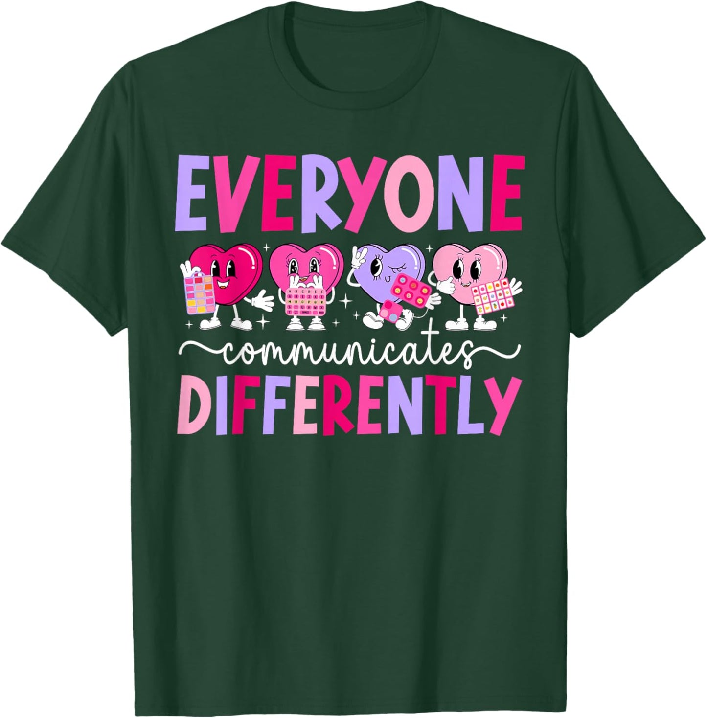 Cute Valentine ABA Therapist Valentines Day ABA Therapy T-Shirt - T-Shirt | Forest