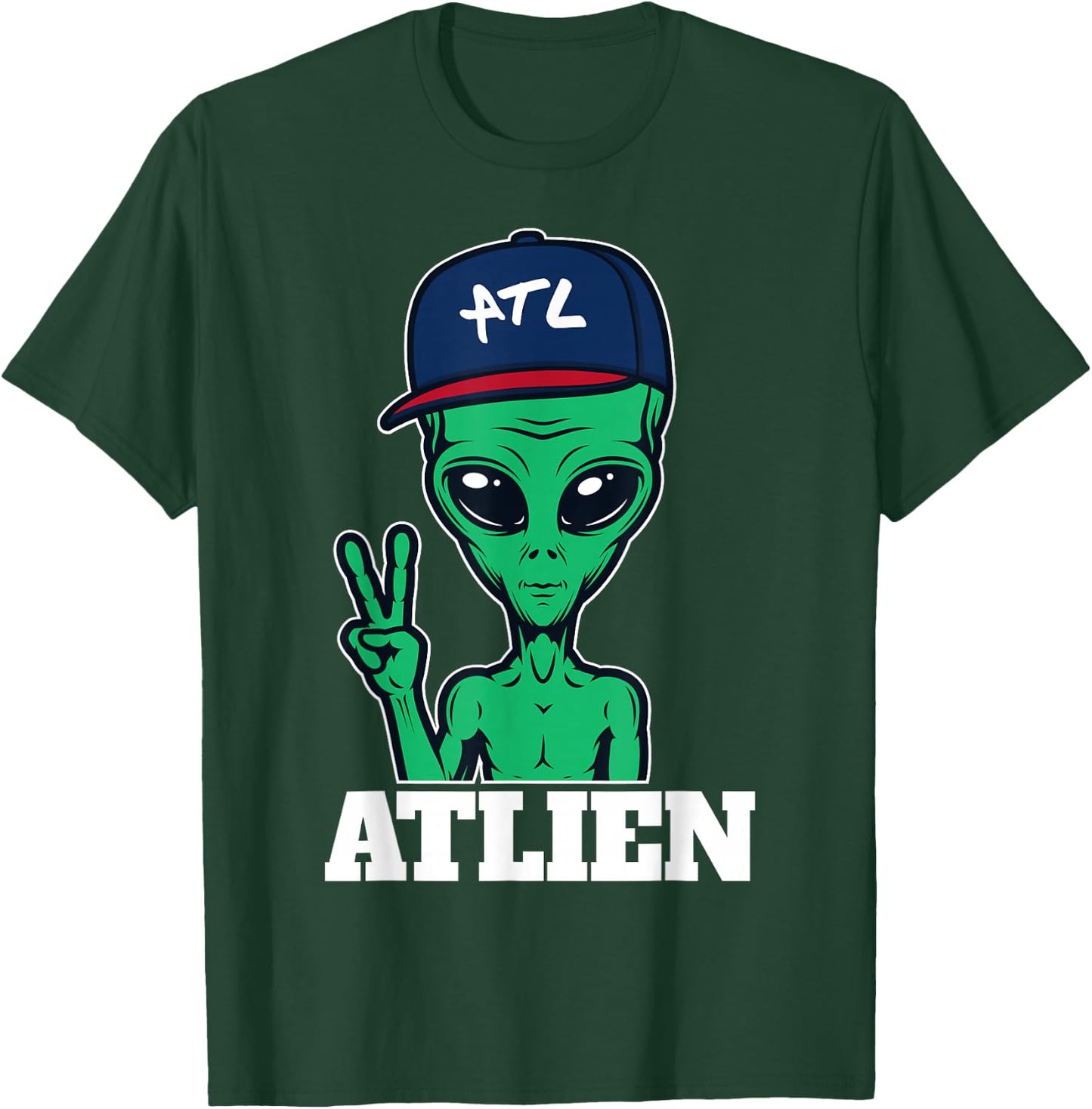 Atlanta Atlien ATL Gift T-Shirt - T-Shirt | Forest