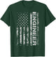 Engineer American USA Flag Funny Mechanical Aircraft Gift T-Shirt - T-Shirt | Forest