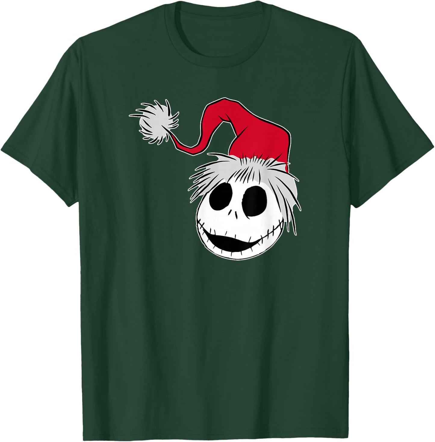 Disney The Nightmare Before Christmas Jack Santa Hat T-Shirt - T-Shirt | Forest