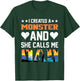 I Created A Monster And She Calls Me Dad Shirt - Funny Dad T-Shirt - T-Shirt | Forest