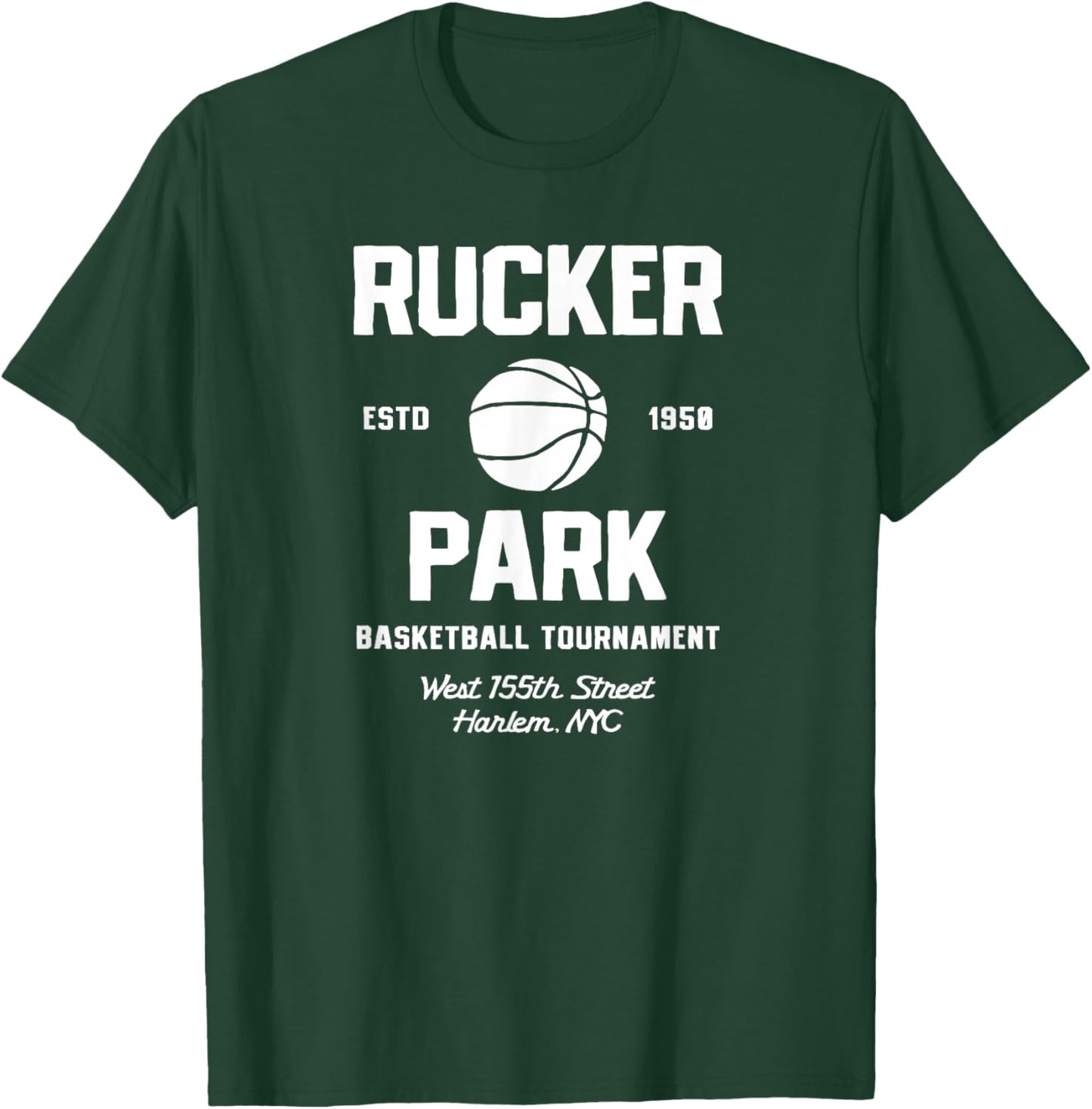 Rucker Park Basketball Tournament Harlem NYC Streetball T-Shirt - T-Shirt | Forest