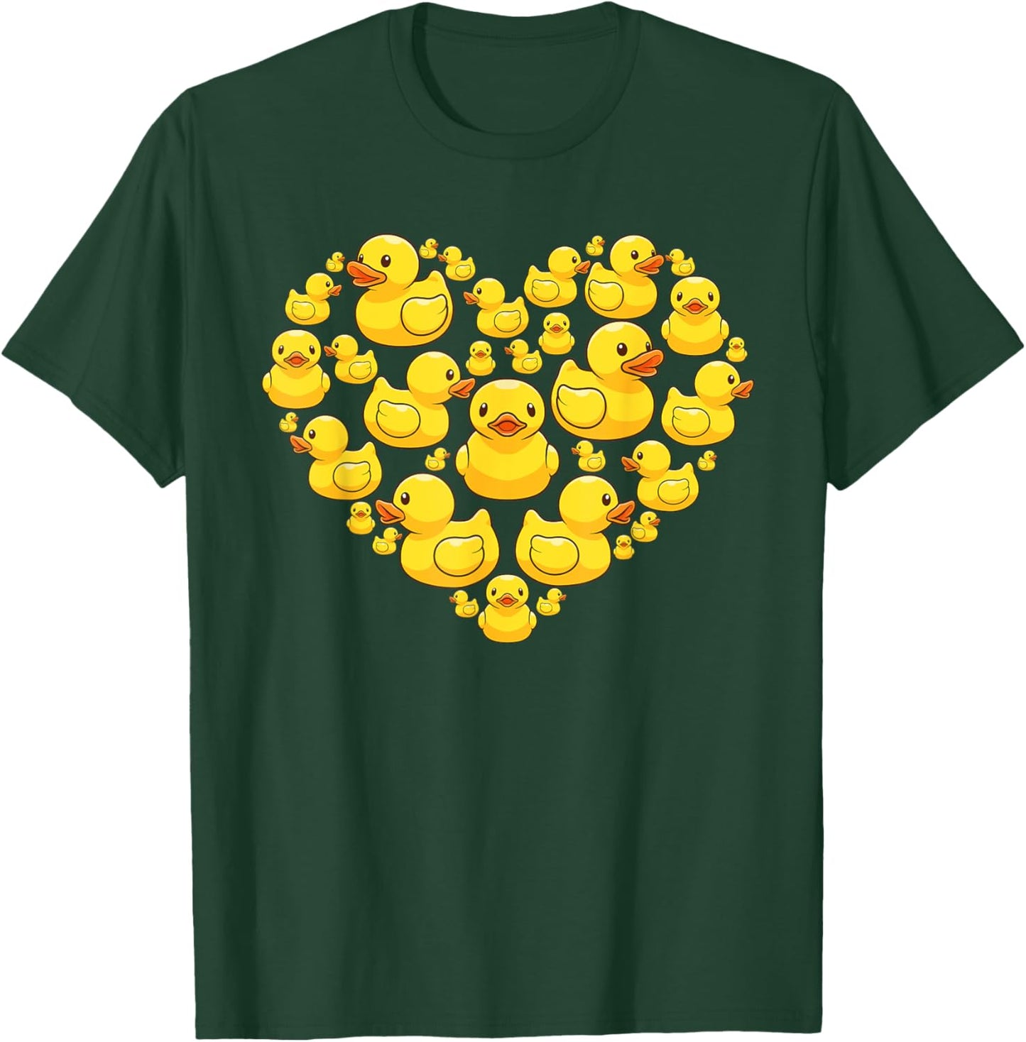 Rubber Ducky Art For Kids Boy Girl Toddler Rubber Duck Lover T-Shirt - T-Shirt | Forest