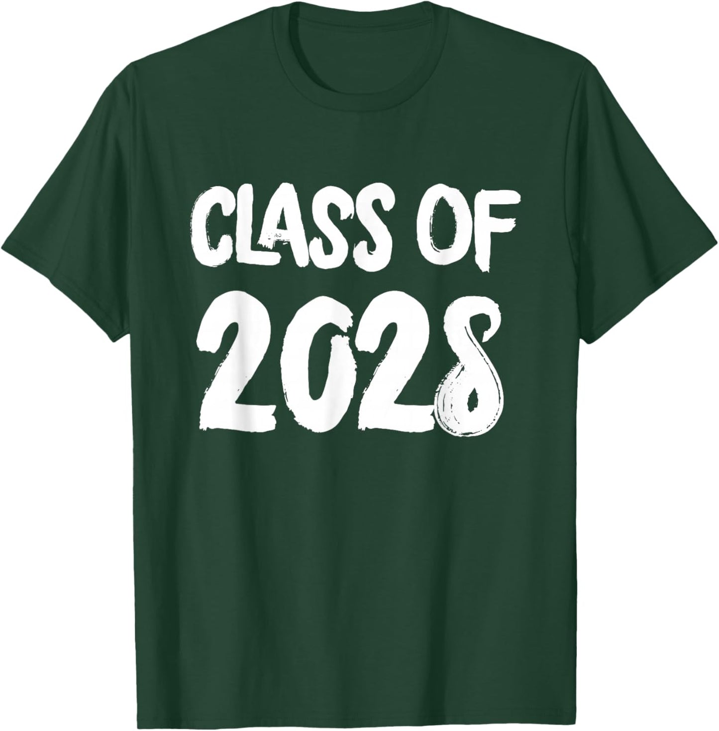 Class Of 2028 Senior Graduation High School College T-Shirt - T-Shirt | Forest
