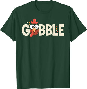 Gobble Till You Wobble Turkey Thanksgiving T-Shirt - T-Shirt | Forest