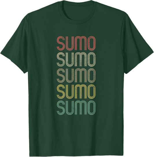 Retro Style Sumo T-Shirt - T-Shirt | Forest