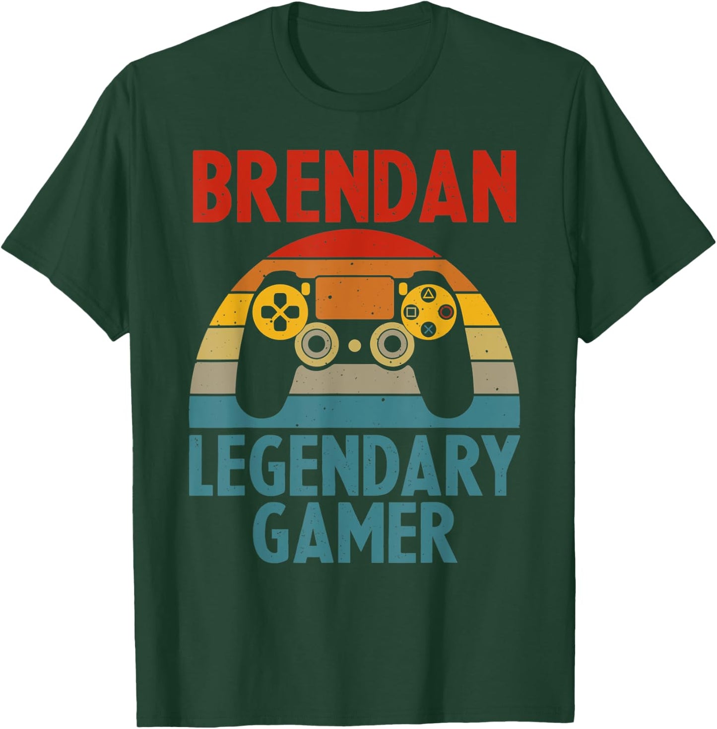BRENDAN Gift Name Personalized Funny Gaming Geek Birthday T-Shirt - T-Shirt | Forest