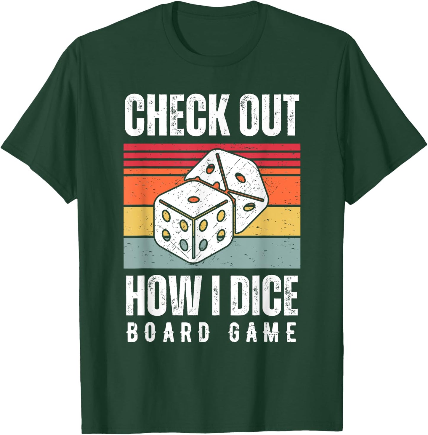 Check Out How I Dice Board Game Lover Matching Family T-Shirt - T-Shirt | Forest