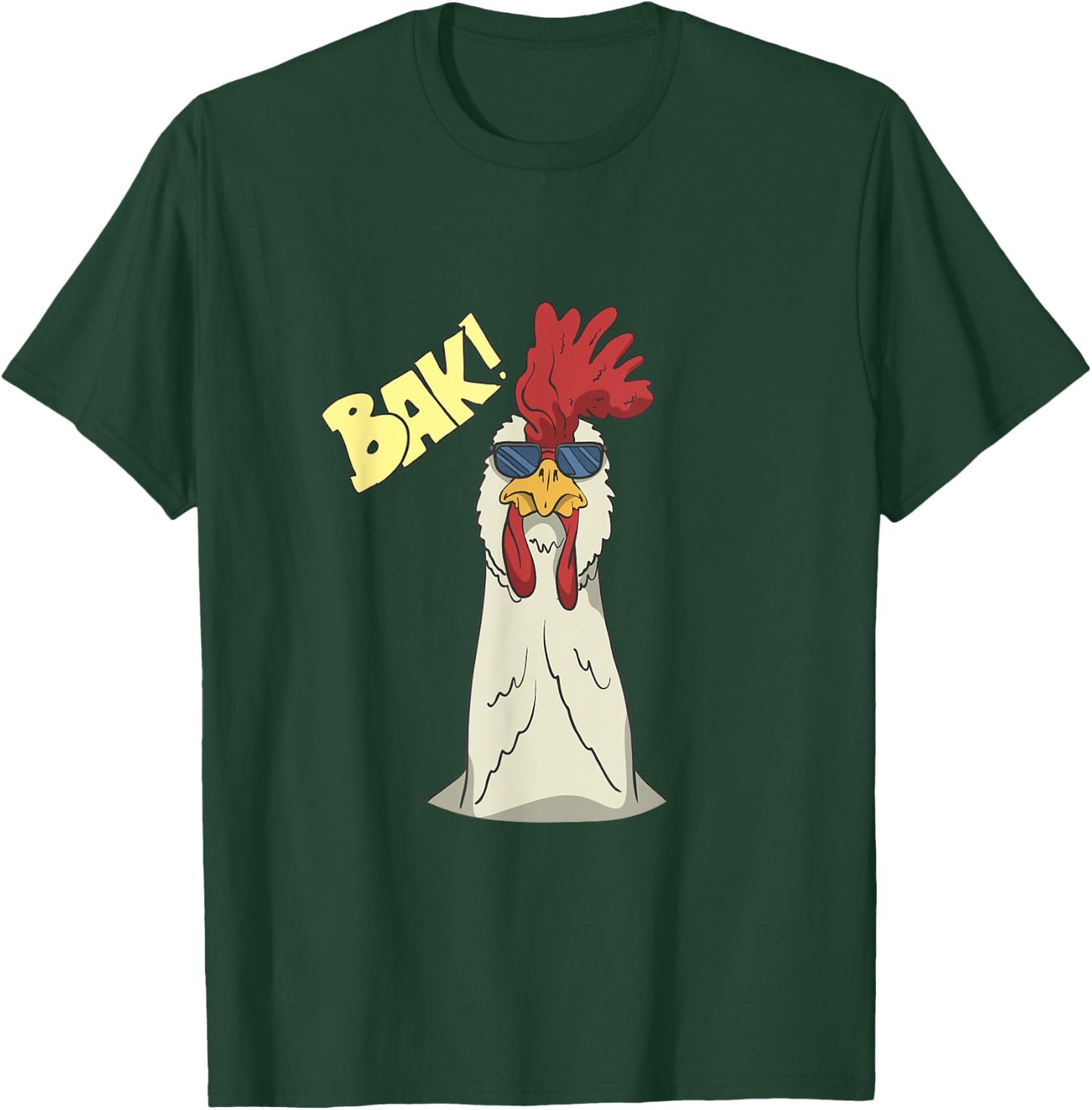 Rooster With Sunglasses T-Shirt - T-Shirt | Forest