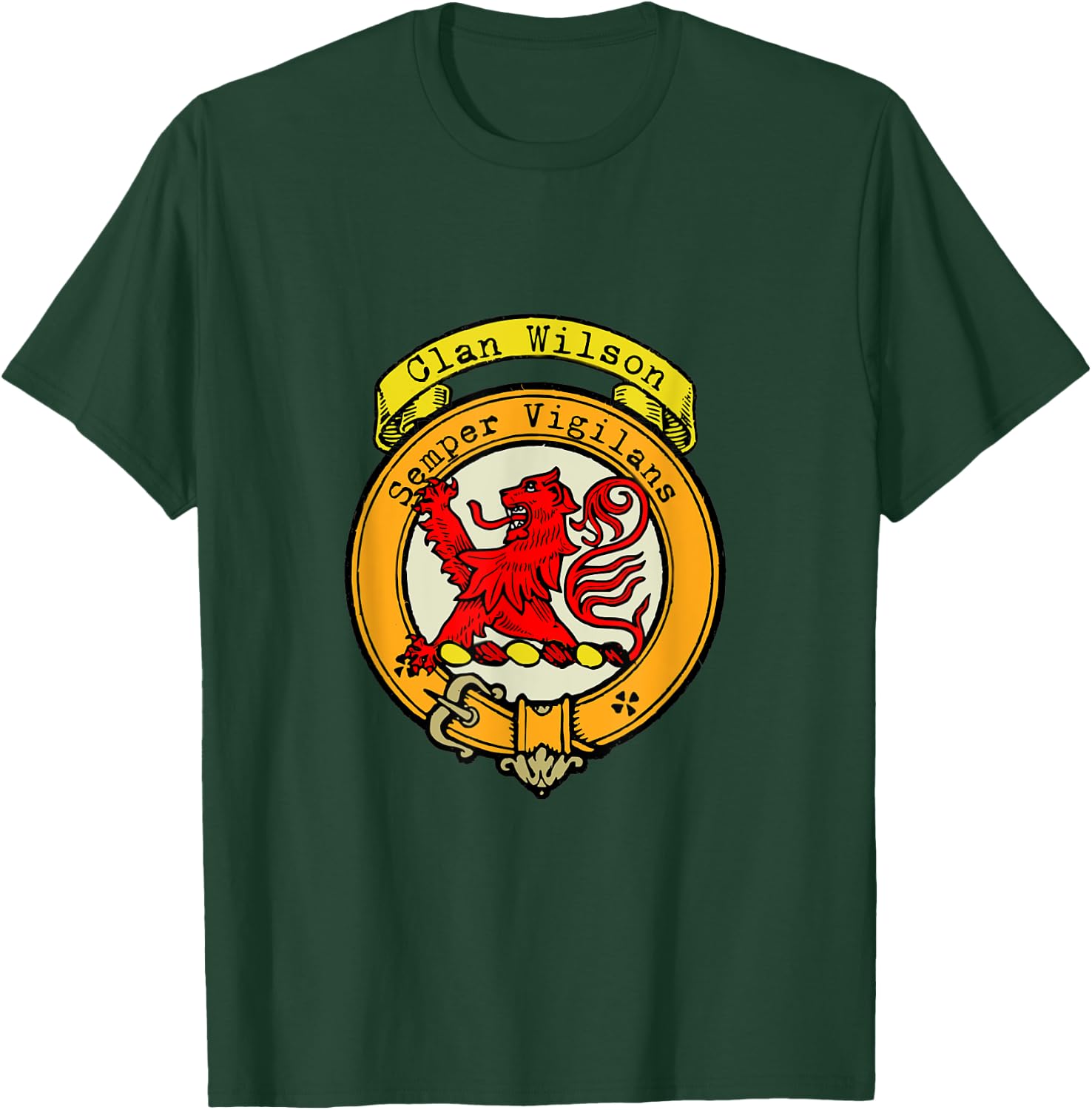 Clan Wilson Scottish Crest T-Shirt - T-Shirt | Forest