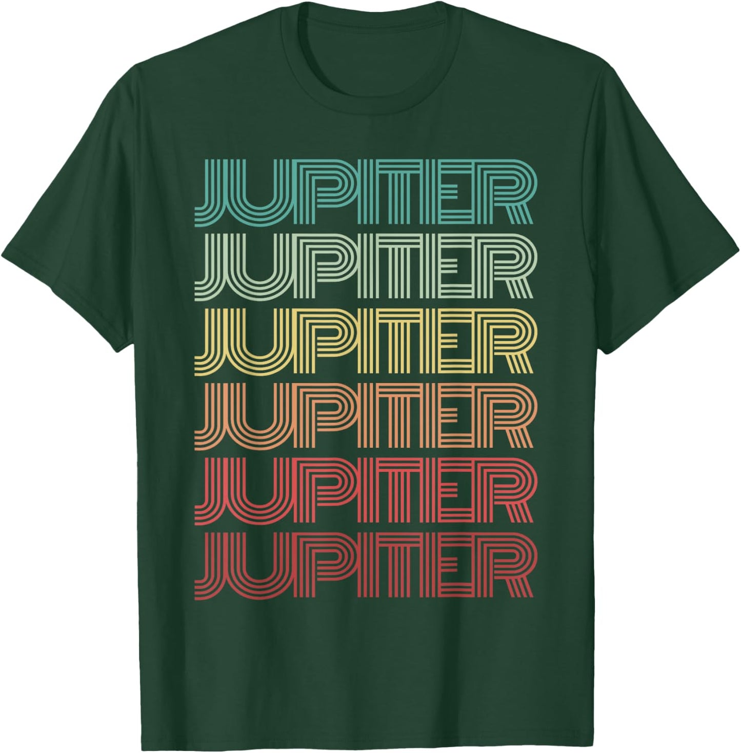 Retro Planet JUPITER Science Crew Astronomy Team Space Jove T-Shirt - T-Shirt | Forest