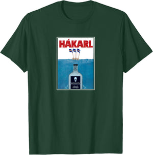 Hakarl Iceland Shark Brennivín Shot Viking Foodie T-Shirt - T-Shirt | Forest