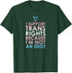 Transgender Ally Trans Pride Flag Support T-Shirt - T-Shirt | Forest