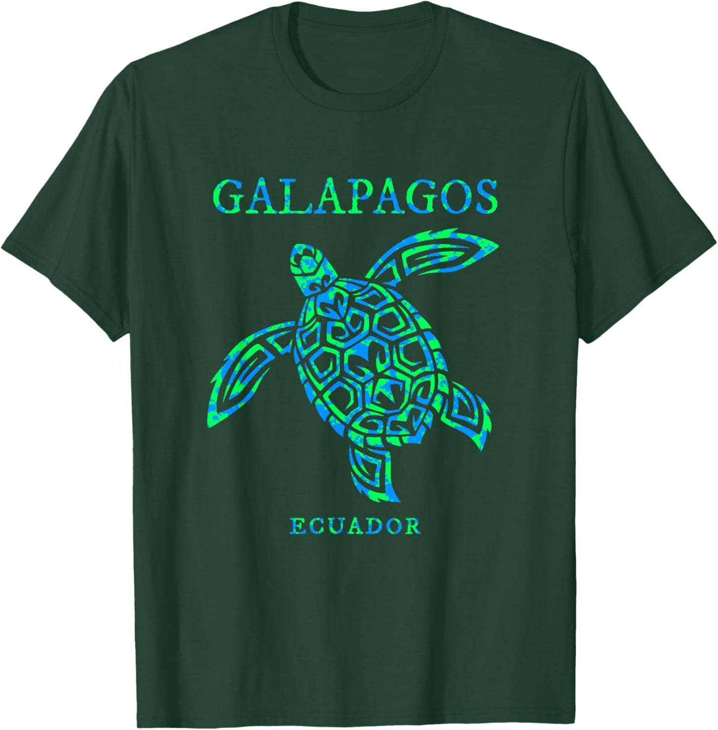 Galapagos Ecuador Sea Turtle Vacation Souvenir T-Shirt - T-Shirt | Forest