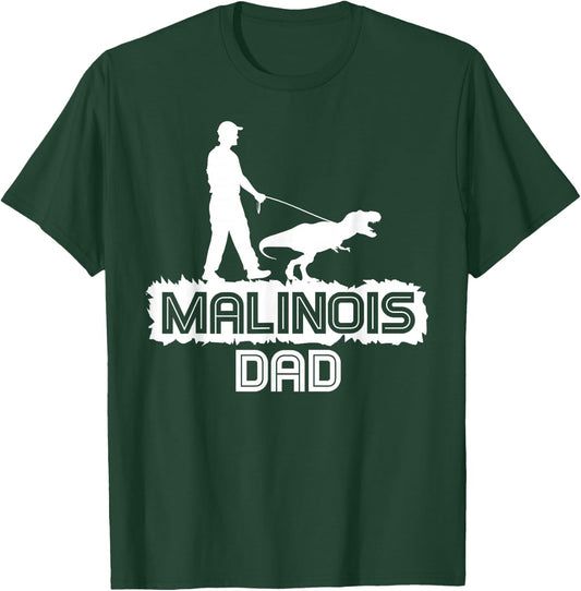 Belgian Malinois Rescue Lovers | Belgian Malinois Dad T-Shirt - T-Shirt | Forest