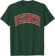 Weehawken Arched Red Text T-Shirt - T-Shirt | Forest