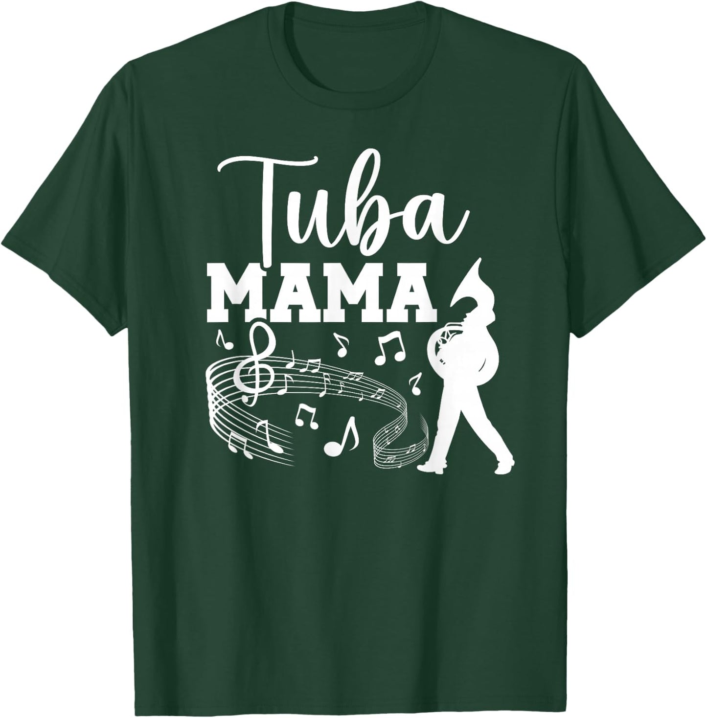 Tuba Mama Tuba Mom Of A Tuba Player Mom Tubist Mom T-Shirt - T-Shirt | Forest