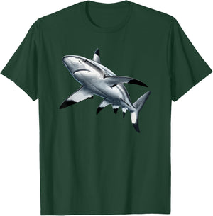 Shark Graphic Shark Lover Vintage Black Tip Reef Shark T-Shirt - T-Shirt | Forest