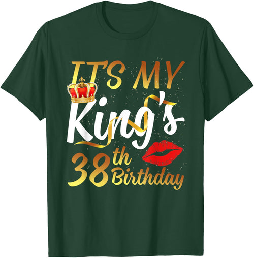 It's My King's 38th Birthday Gold Crown For 38 Years Old Man