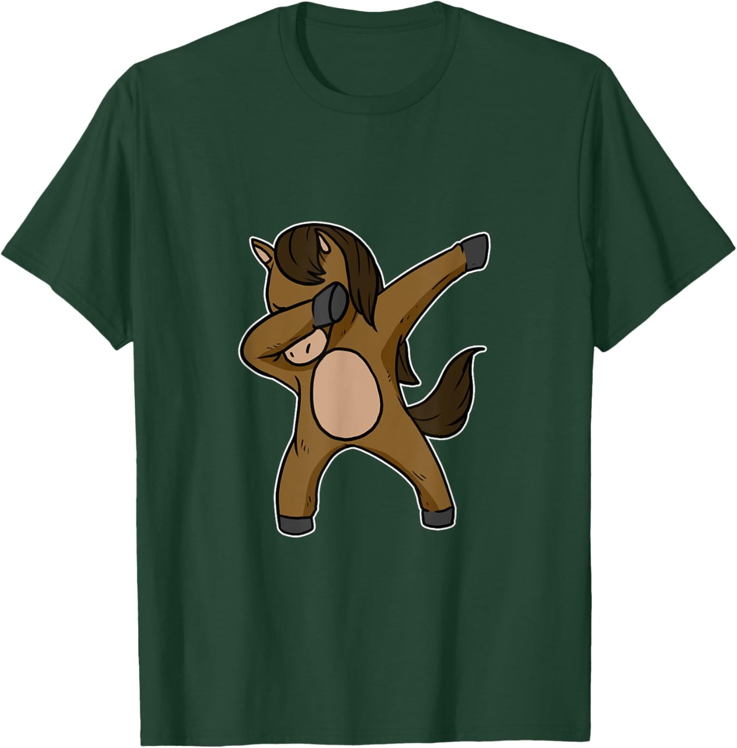 Funny Dabbing Horse Dab Dance Riding Horseback Lover Gift T-Shirt - T-Shirt | Forest
