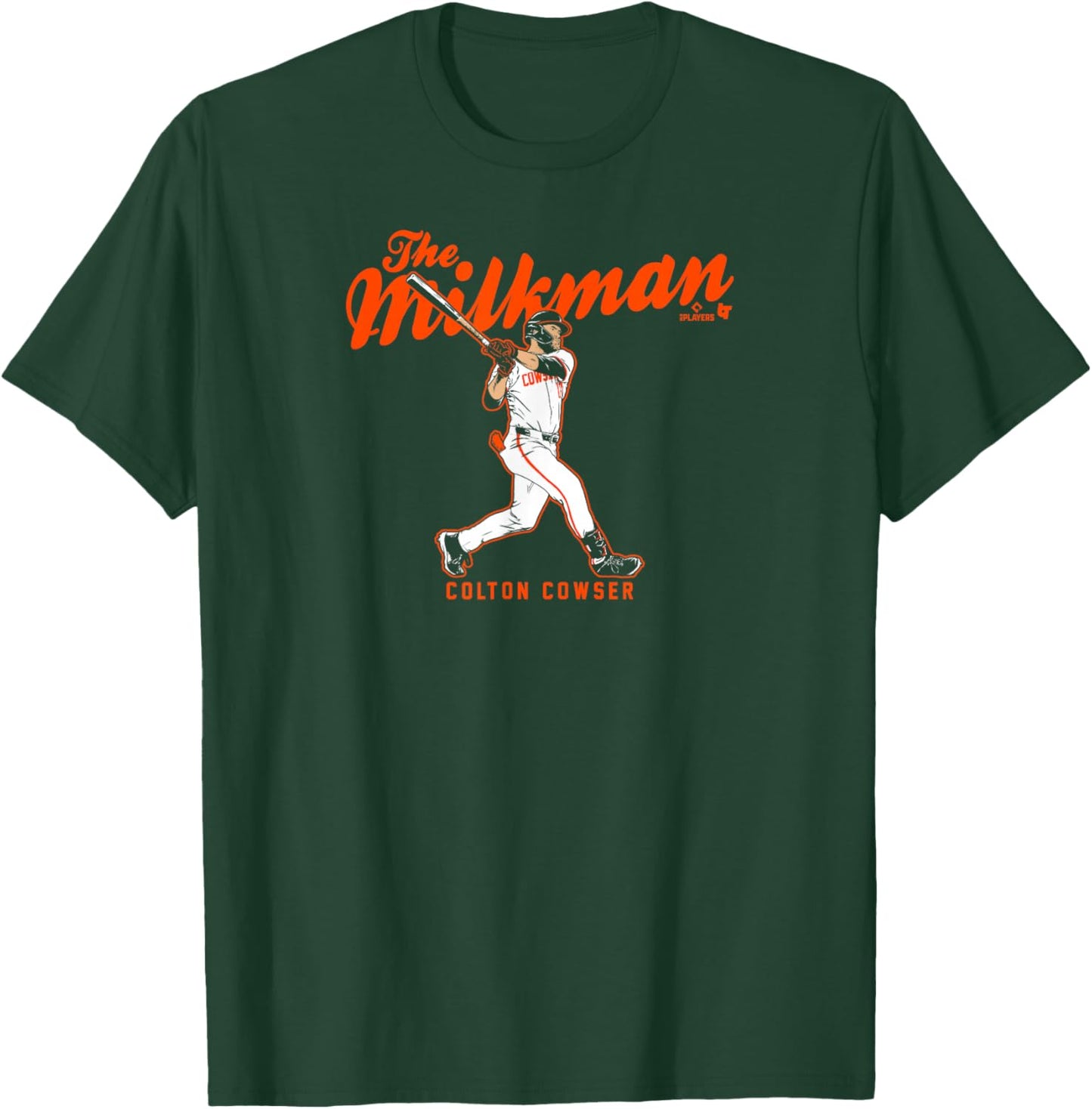 Colton Cowser - The Milkman - Baltimore Baseball T-Shirt - T-Shirt | Forest