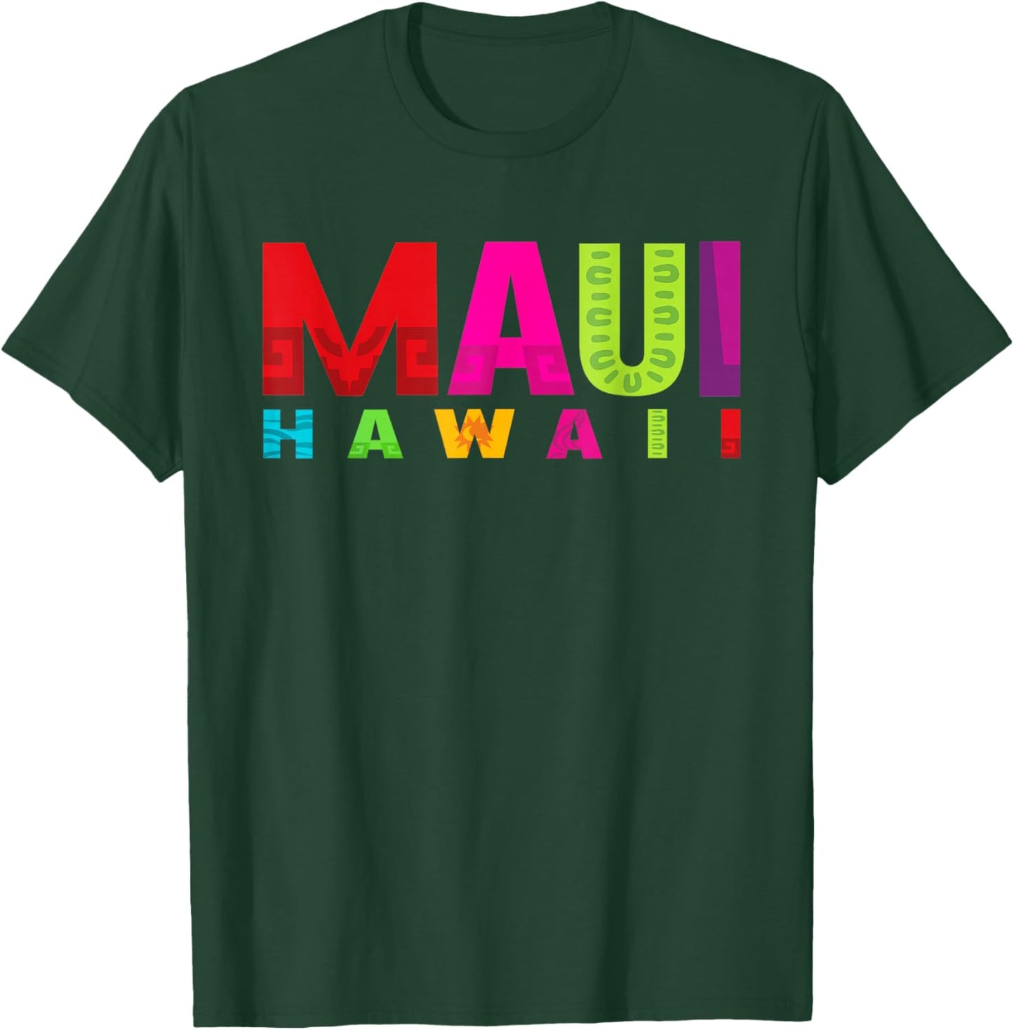 Surf Maui Hawaii Island Hawaiian Beach Surfing Aloha Surfer T-Shirt - T-Shirt | Forest