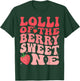 Lolli Of The Berry Sweet One 1st Birthday Strawberry T-Shirt - T-Shirt | Forest