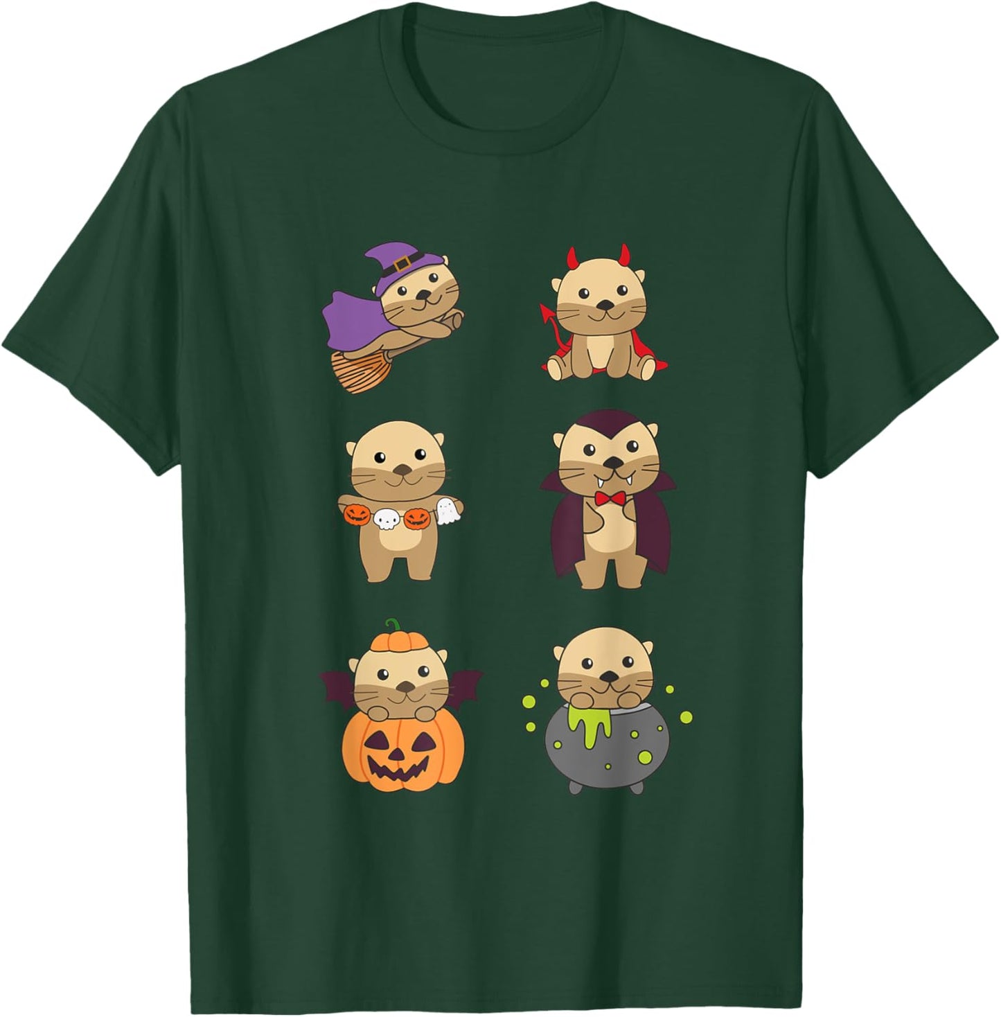 Otter Halloween Costume Otter Halloween T-Shirt - T-Shirt | Forest