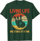 Funny Bowler Living Life One Strike At a Time Bowling T-Shirt - T-Shirt | Forest