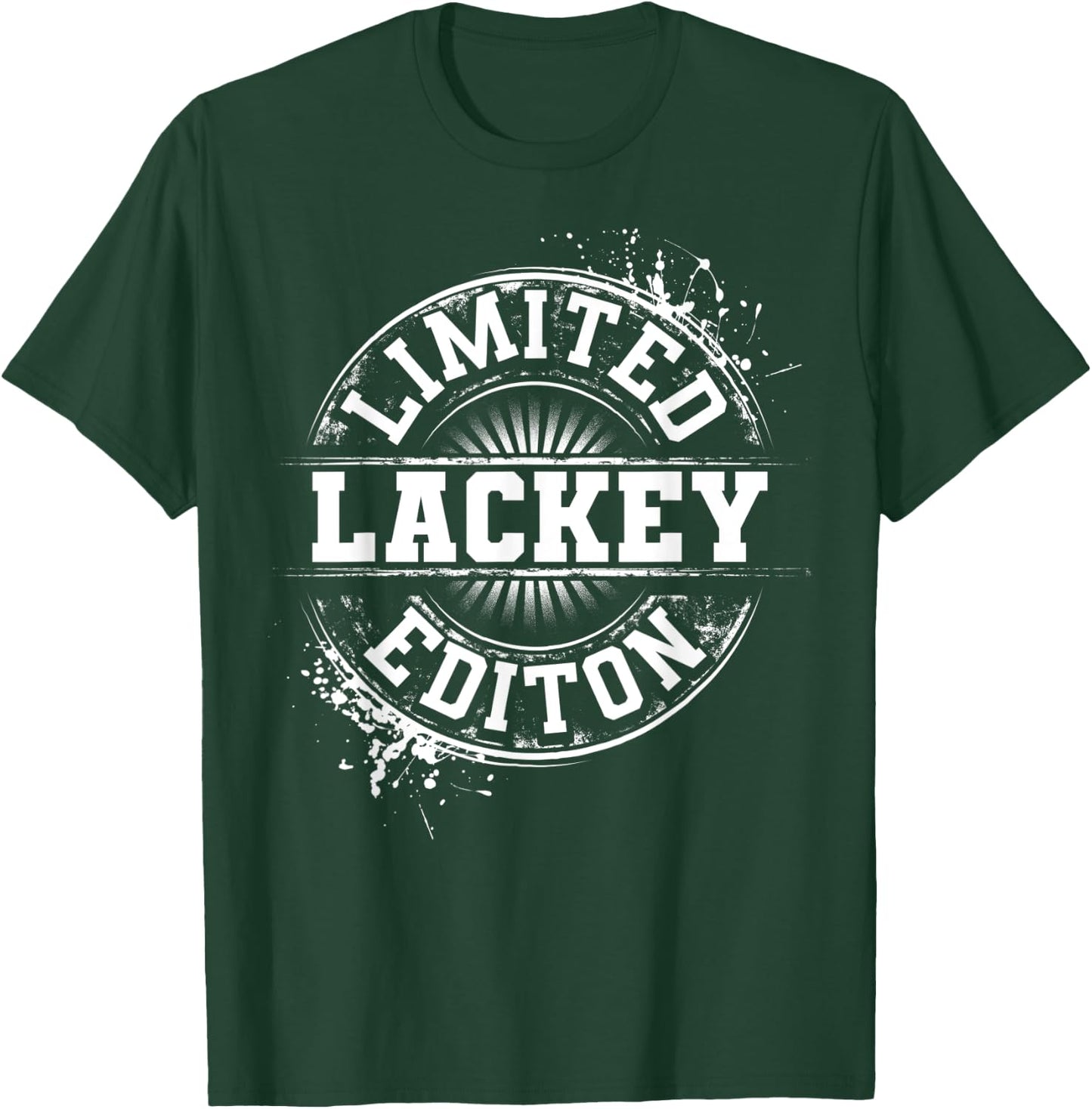 LACKEY Funny Surname Family Tree Birthday Reunion Gift T-Shirt - T-Shirt | Forest