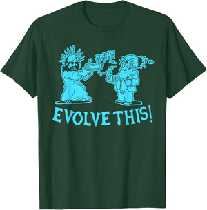 Vintage Evolve This Jesus And Darwin 2 T-Shirt - T-Shirt | Forest