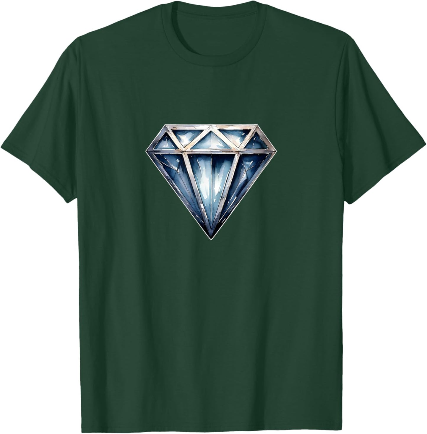 Diamond Black Black Men's Cool Shirts T-Shirt - T-Shirt | Forest