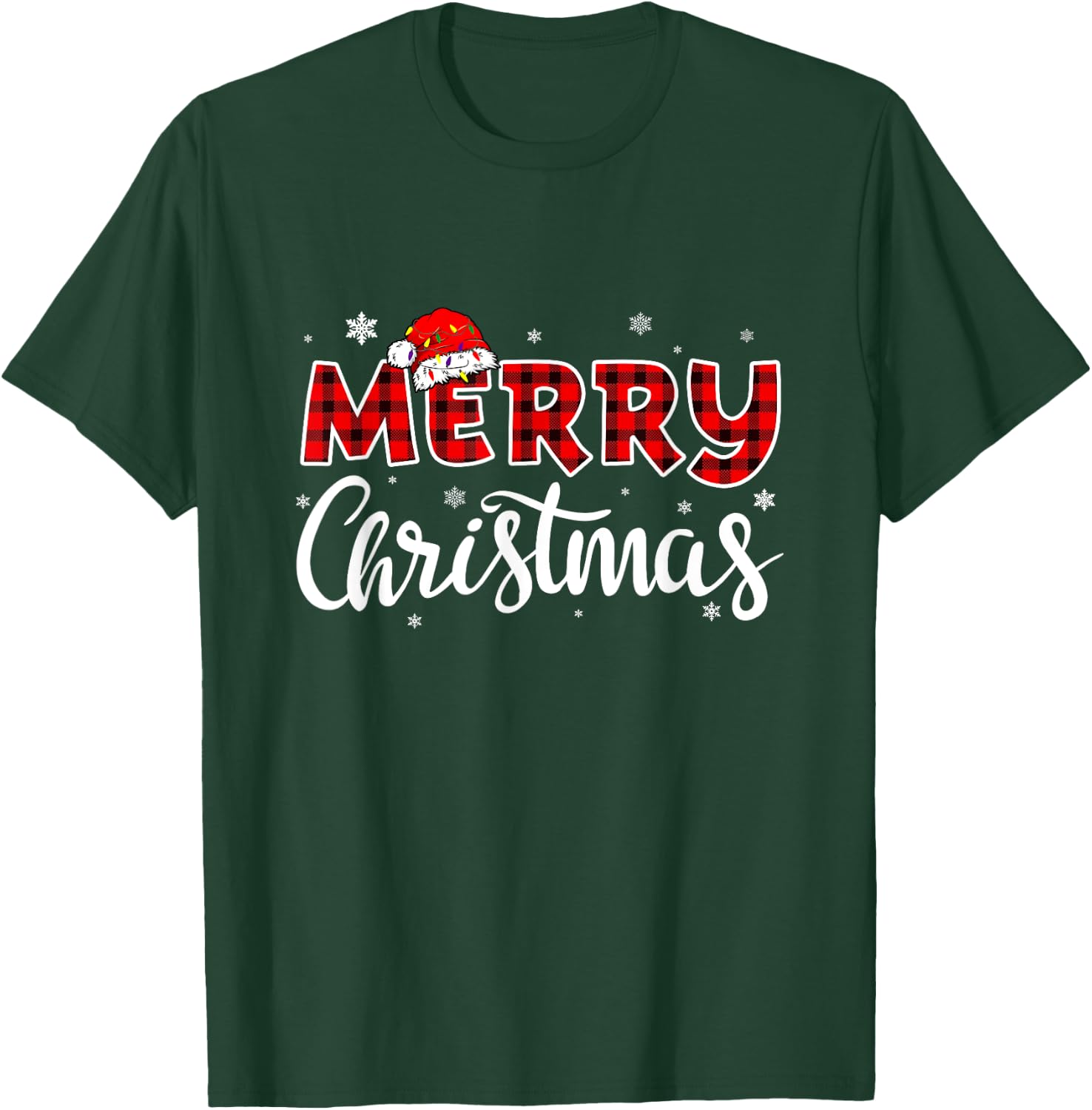 Merry Christmas Reindeer Xmas Family Women Men Funny T-Shirt - T-Shirt | Forest