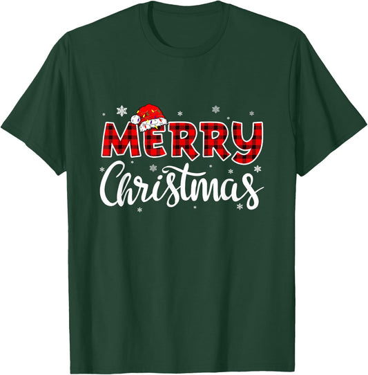 Merry Christmas Reindeer Xmas Family Women Men Funny T-Shirt - T-Shirt | Forest