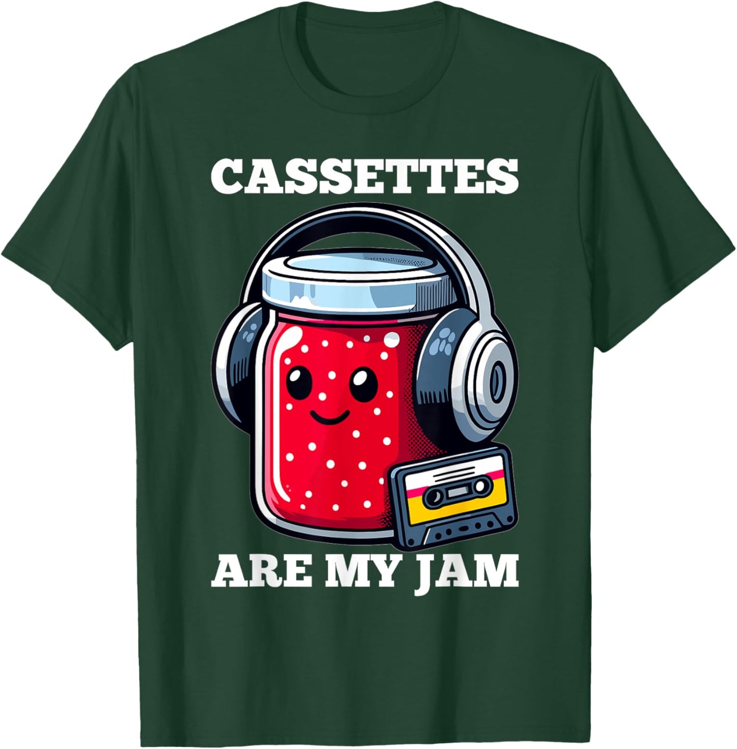 Cassettes Are My Jam - 80s Music T-Shirt - T-Shirt | Forest