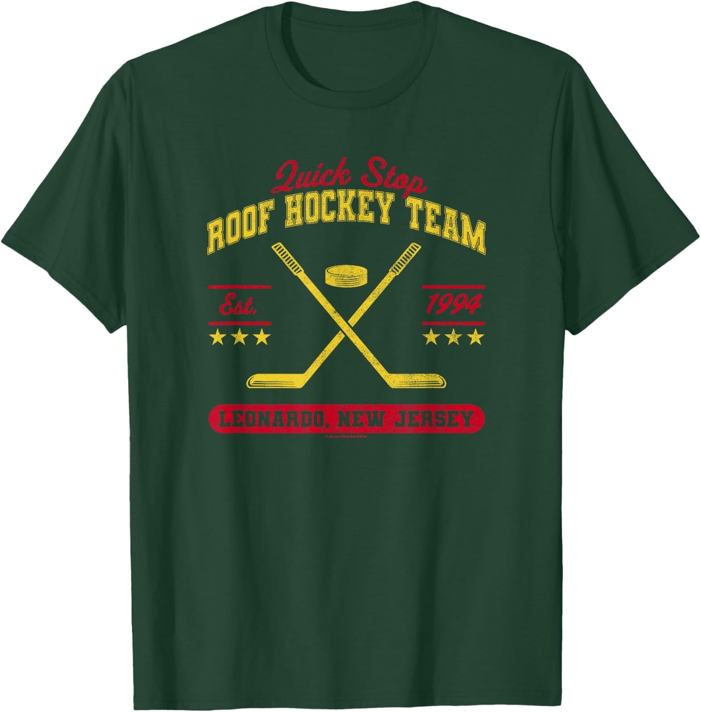 Clerks III Quick Stop Roof Hockey Team Est. 1994 Logo T-Shirt - T-Shirt | Forest