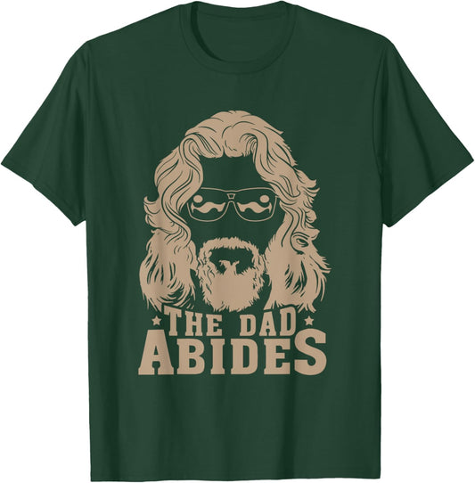 Vintage Retro The Dad Abides Funny Dad Father's Day T-Shirt - T-Shirt | Forest